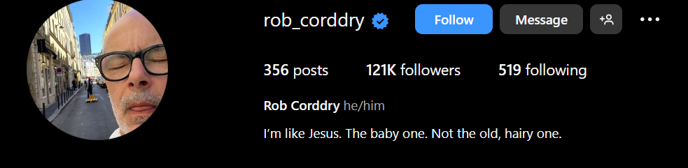 rob corddry social media