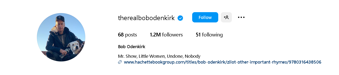 Bob Odenkirk Social Media